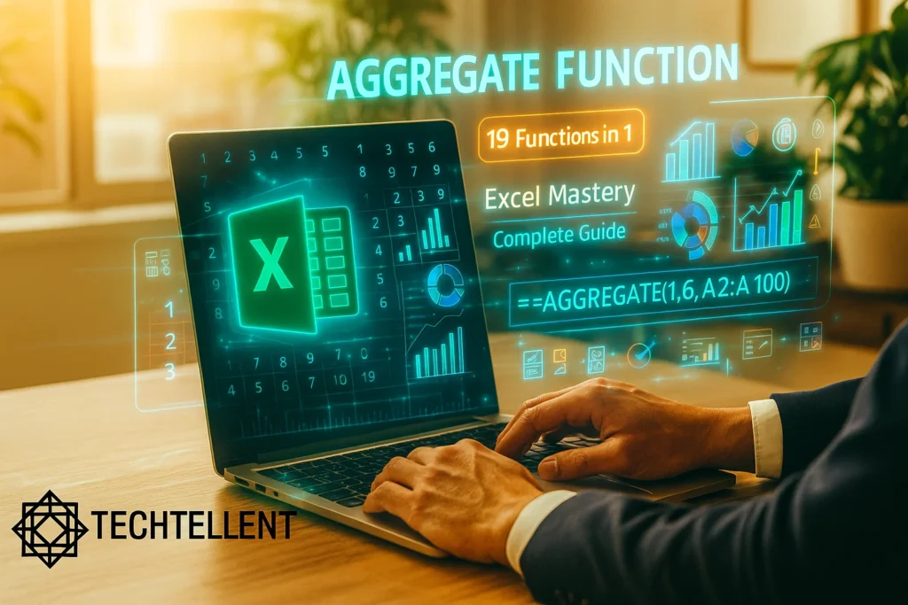 How AGGREGATE function in Excel handles errors and hidden rows