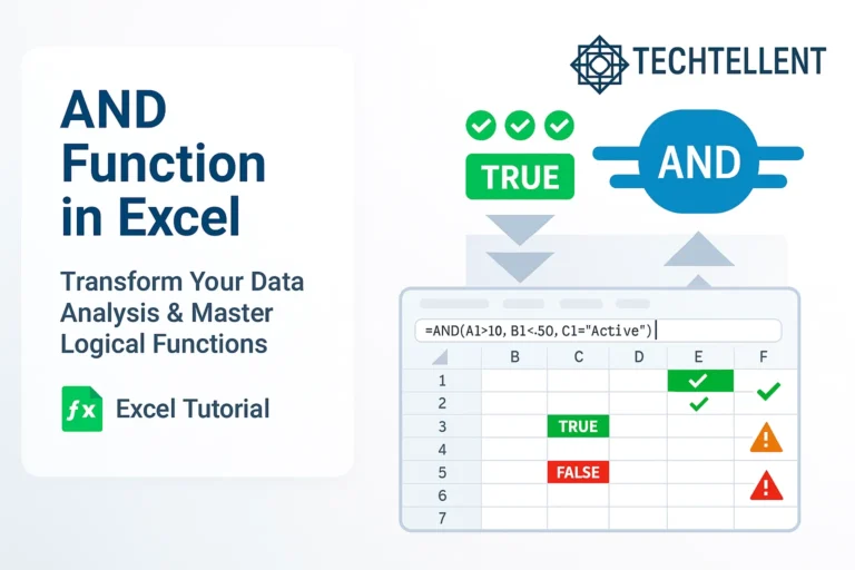Step by step guide on AND function in Excel with examples