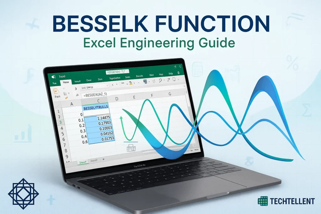 BESSELK function in Excel with formula and example
