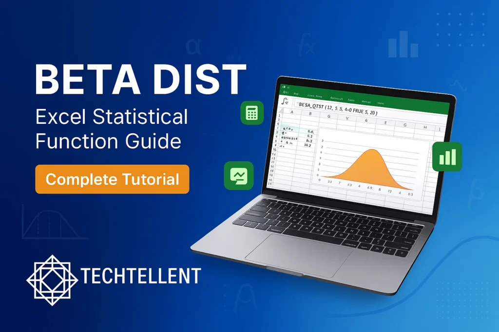 Excel BETA DIST function syntax and example tutorial