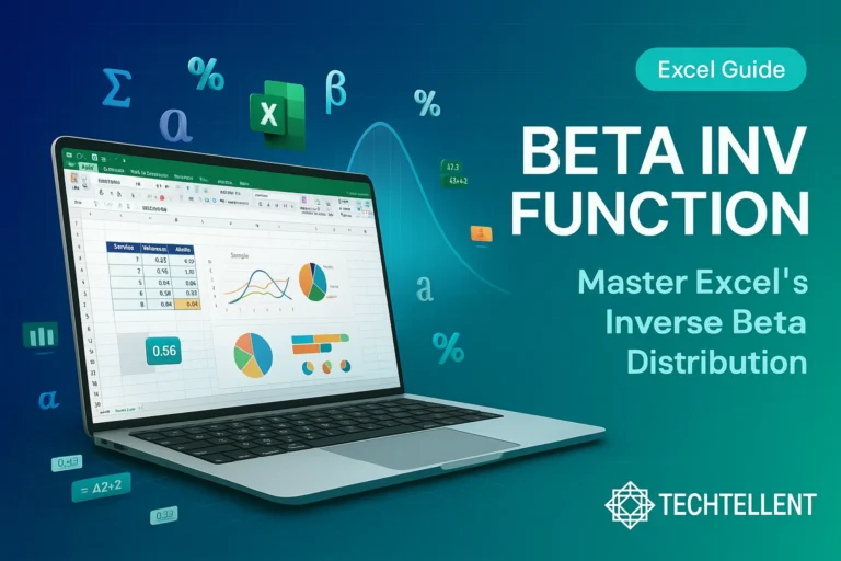 BETA INV Excel function formula and example guide