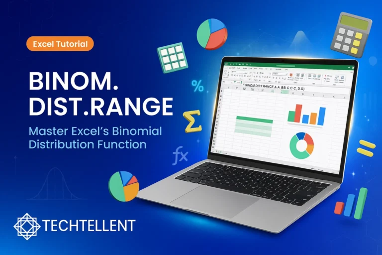 BINOM.DIST.RANGE Excel Function Formula and Example